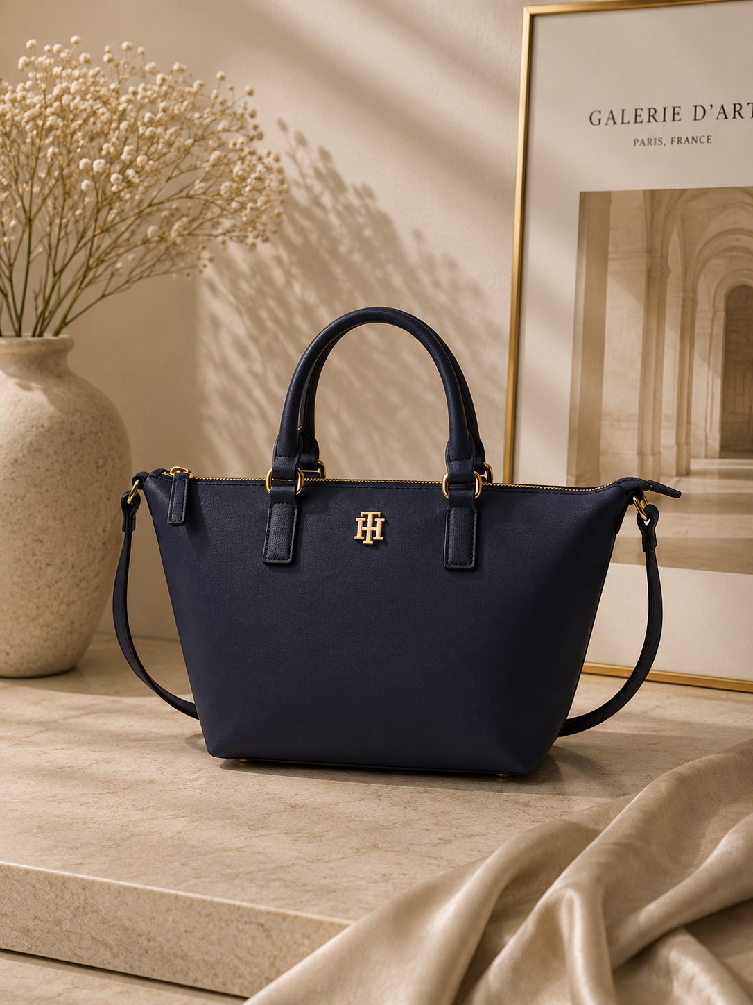 Bolso Tommy Hilfiger Azul Marino Satchel