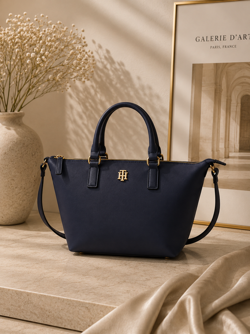 Bolso Tommy Hilfiger Azul Marino Satchel